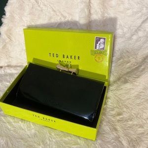 Ted Baker Black Patent Leather Wallet